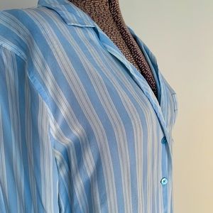 Equipment pyjama style long sleeve shirt size XS